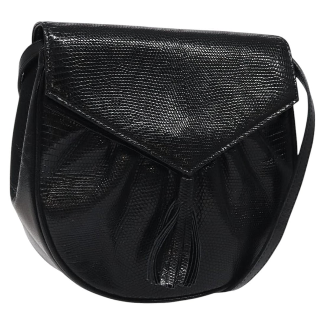 SAINT LAURENT Black Leather Embossed Shoulder Bag Gold Tone: SAINT LAURENT Black Leather Embossed Shoulder Bag Gold Tone Saint Laurent shoulder bag in black embossed leather with gold-tone accents. This women's bag is made in Italy and includes the bag only; it