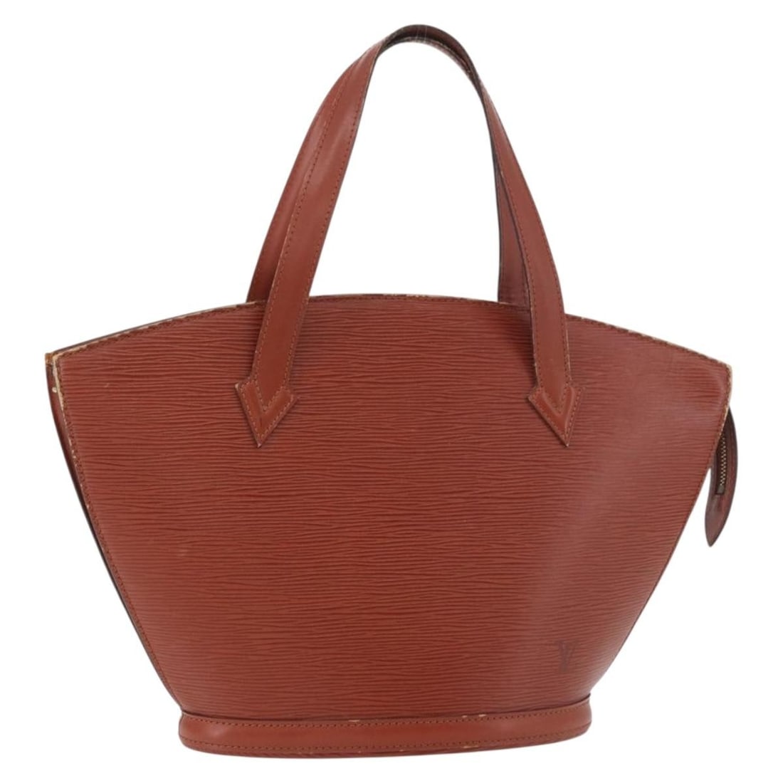 Louis Vuitton M52263 Saint Jacques Brown Epi Leather Shoulder Bag: Louis Vuitton M52263 Saint Jacques Brown Epi Leather Shoulder Bag Louis Vuitton Epi Saint Jacques Shopping Bag in brown Epi leather, made in France. This women's shoulder bag features a structured sil