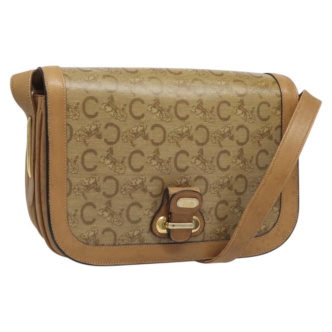 Celine Sulky Beige PVC Shoulder Bag for Women France (1 of 18)