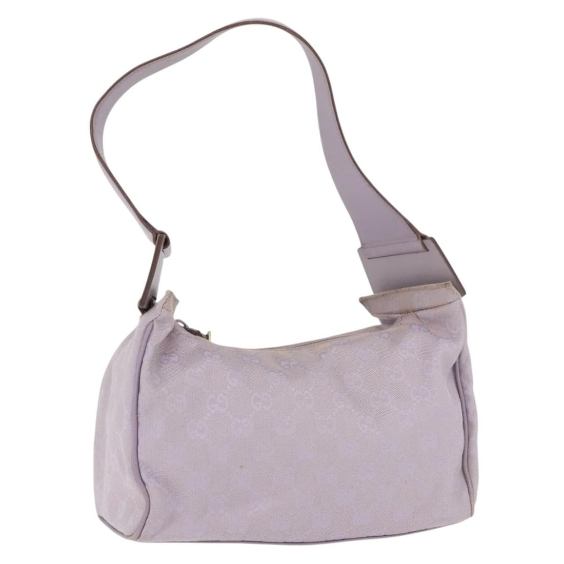 Gucci 92699 GG Canvas Shoulder Bag Purple Gold Tone: Gucci 92699 GG Canvas Shoulder Bag Purple Gold Tone A Gucci shoulder bag crafted in GG Canvas with a purple and gold colorway. Made in Italy, this bag measures approximately W23 x H16 x D9 cm with a s