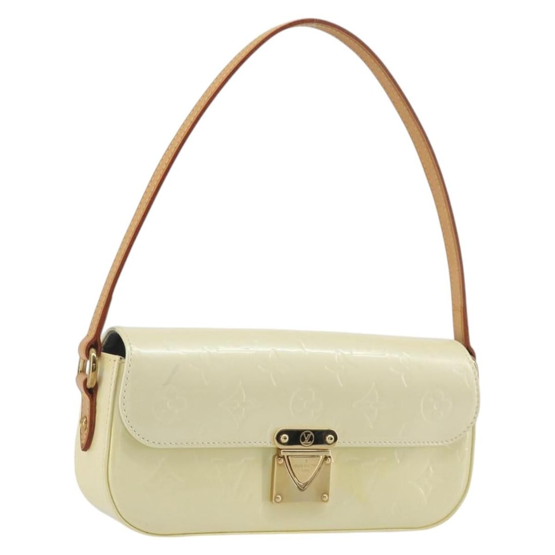 Louis Vuitton M91507 Malibu Street Shoulder Bag Monogram Vernis Perle: Louis Vuitton M91507 Malibu Street Shoulder Bag Monogram Vernis Perle Louis Vuitton Monogram Vernis Malibu Street Bag in Perle, crafted from patent leather and designed as a shoulder bag. Made in Fran
