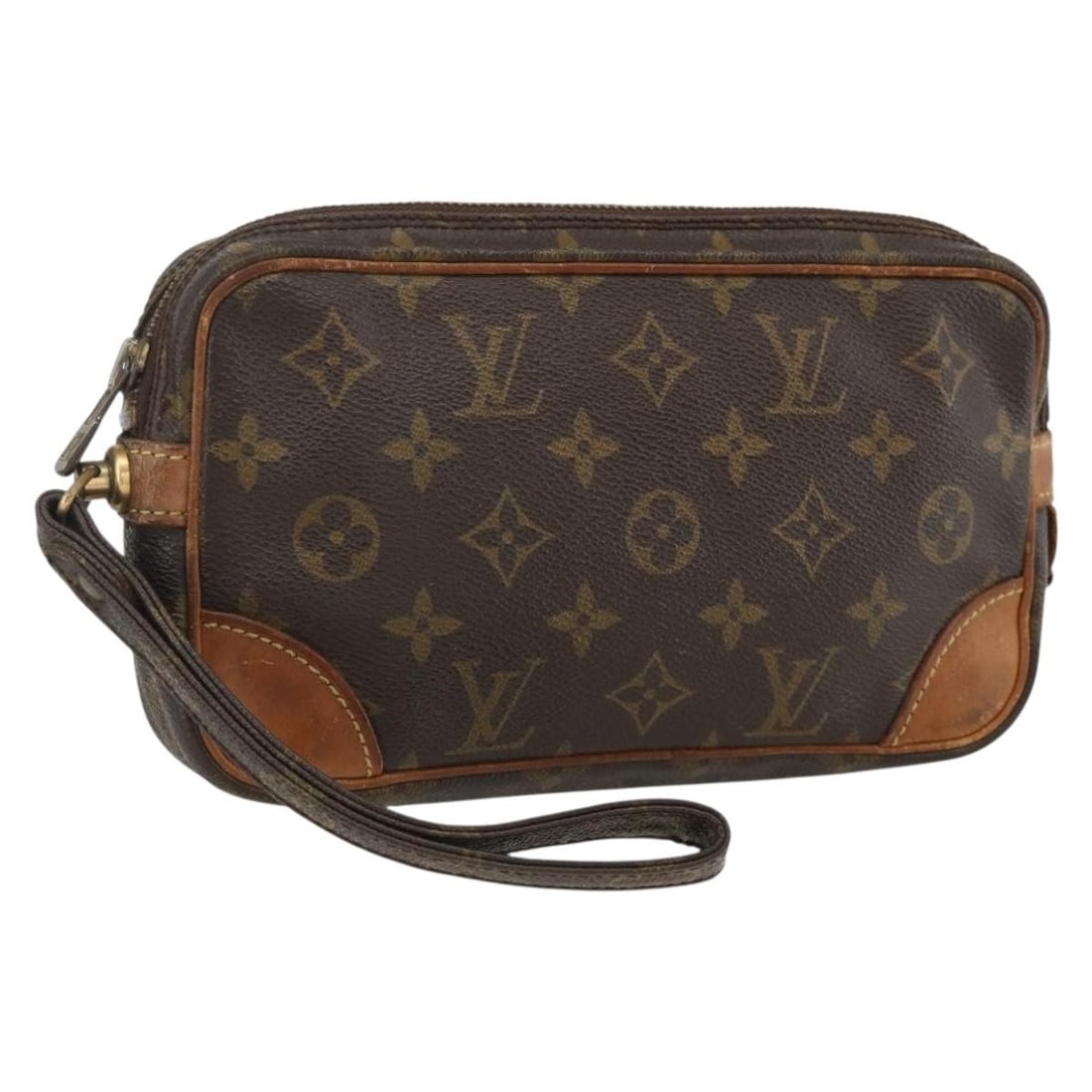 Louis Vuitton Monogram Canvas Marly Dragonne PM Women's Clutch Bag M51827: Louis Vuitton Monogram Canvas Marly Dragonne PM Women's Clutch Bag M51827 This Louis Vuitton Marly Dragonne PM clutch bag features the iconic monogram canvas exterior with a classic monogram color pat