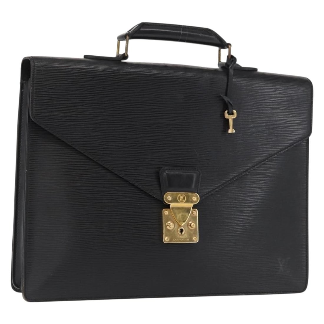Louis Vuitton M54422 Epi leather business bag black with 2 keys (1 of 18)