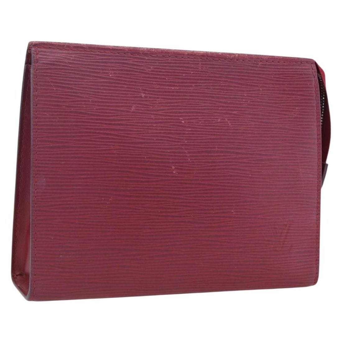 Louis Vuitton Epi Leather Fuchsia Pouch M41080: Louis Vuitton Epi Leather Fuchsia Pouch M41080 This Louis Vuitton Epi Poche Toilette 19 pouch in fuchsia features the brand's signature Epi leather and a compact, functional design. Made in France, it
