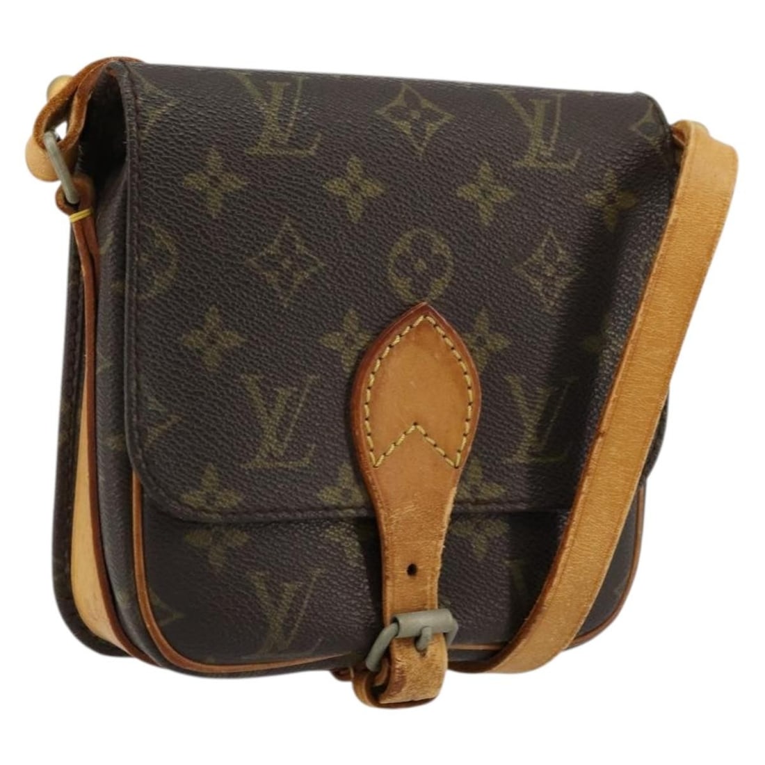 Louis Vuitton Cartouchiere PM Monogram Canvas Shoulder Bag M51254: Louis Vuitton Cartouchiere PM Monogram Canvas Shoulder Bag M51254 Louis Vuitton Monogram Cartouchiere PM shoulder bag in Monogram Canvas, made in France. The bag measures approximately W17 x H15 x D5 