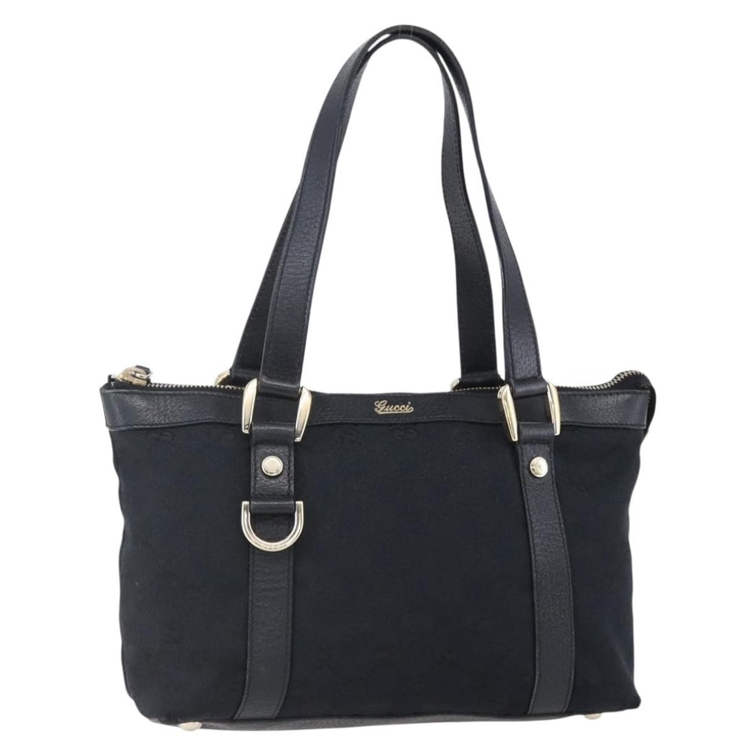 Gucci GG Canvas Black Gold Handbag 141471 Italy: Gucci GG Canvas Black Gold Handbag 141471 Italy This Gucci GG Canvas handbag features a black and gold color scheme and is crafted from signature GG canvas material. Designed for women, it offers a co