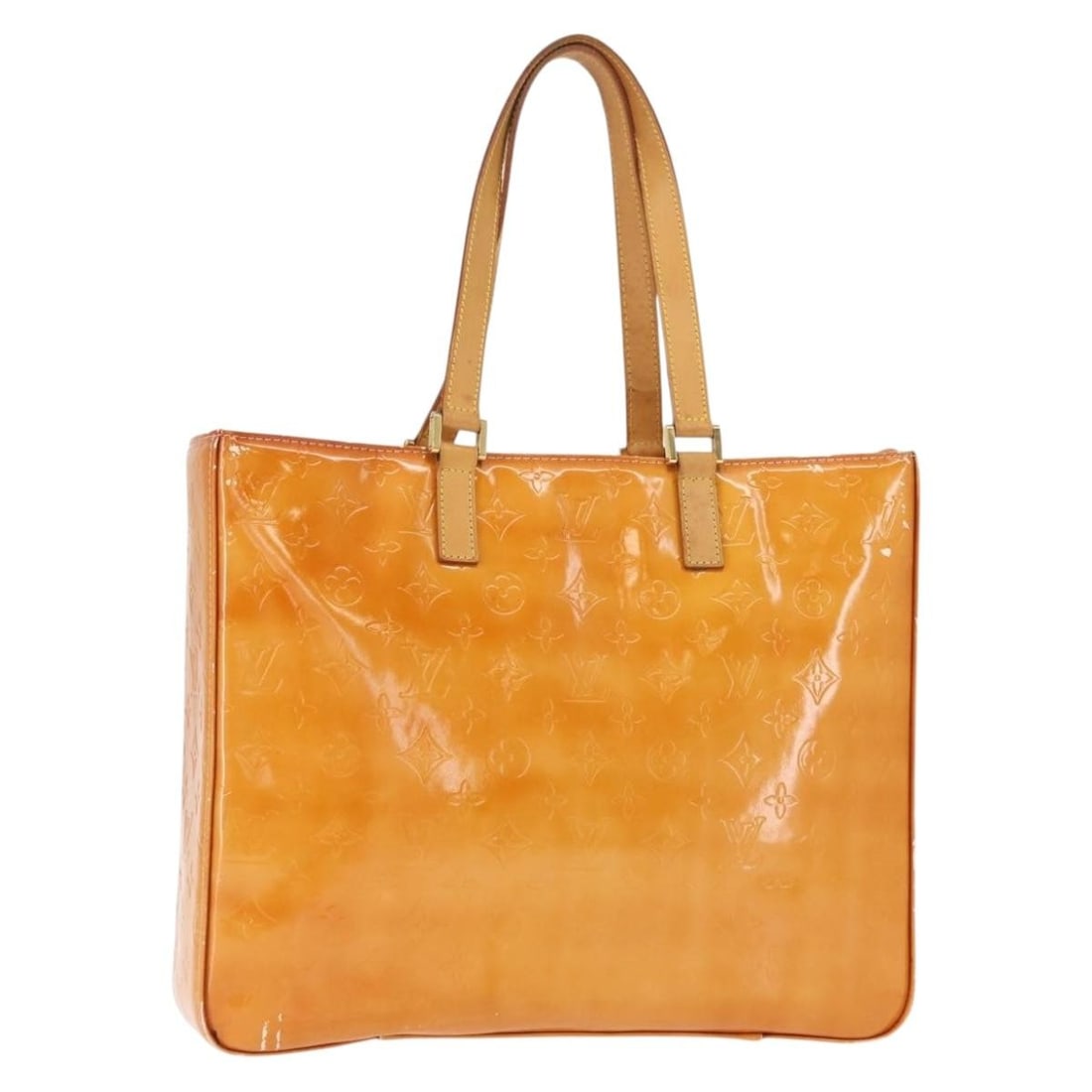 LOUIS VUITTON Monogram Vernis Columbus Tote Bag Marshmallow Pink M91032 Authentic (1 of 18)