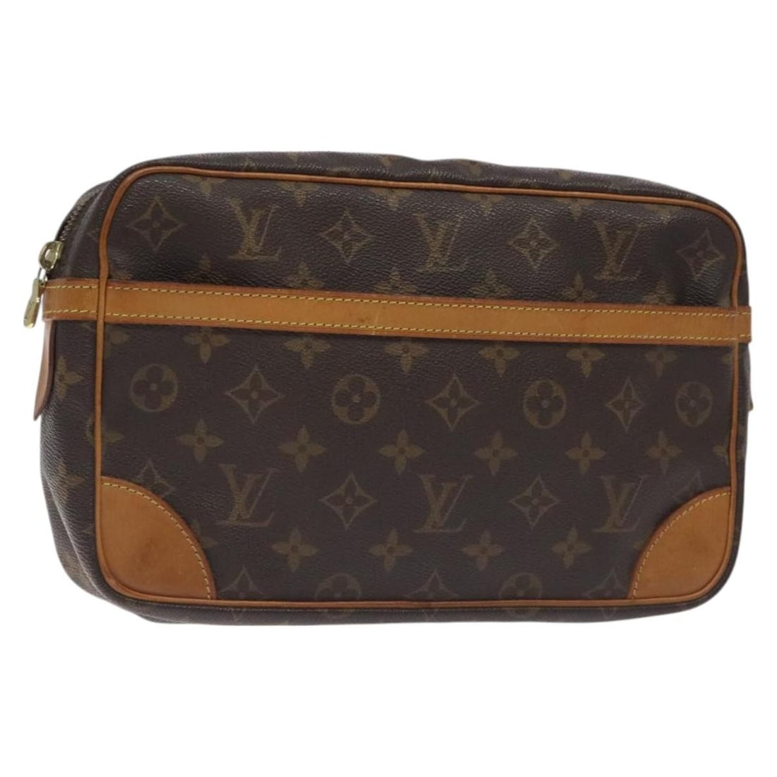 Louis Vuitton M51845 Compiegne 28 Monogram Canvas Clutch Bag: Louis Vuitton M51845 Compiegne 28 Monogram Canvas Clutch Bag Louis Vuitton Monogram Compiegne 28 clutch bag in Monogram Canvas, made in France. This women's clutch is identified as product no. M51845 