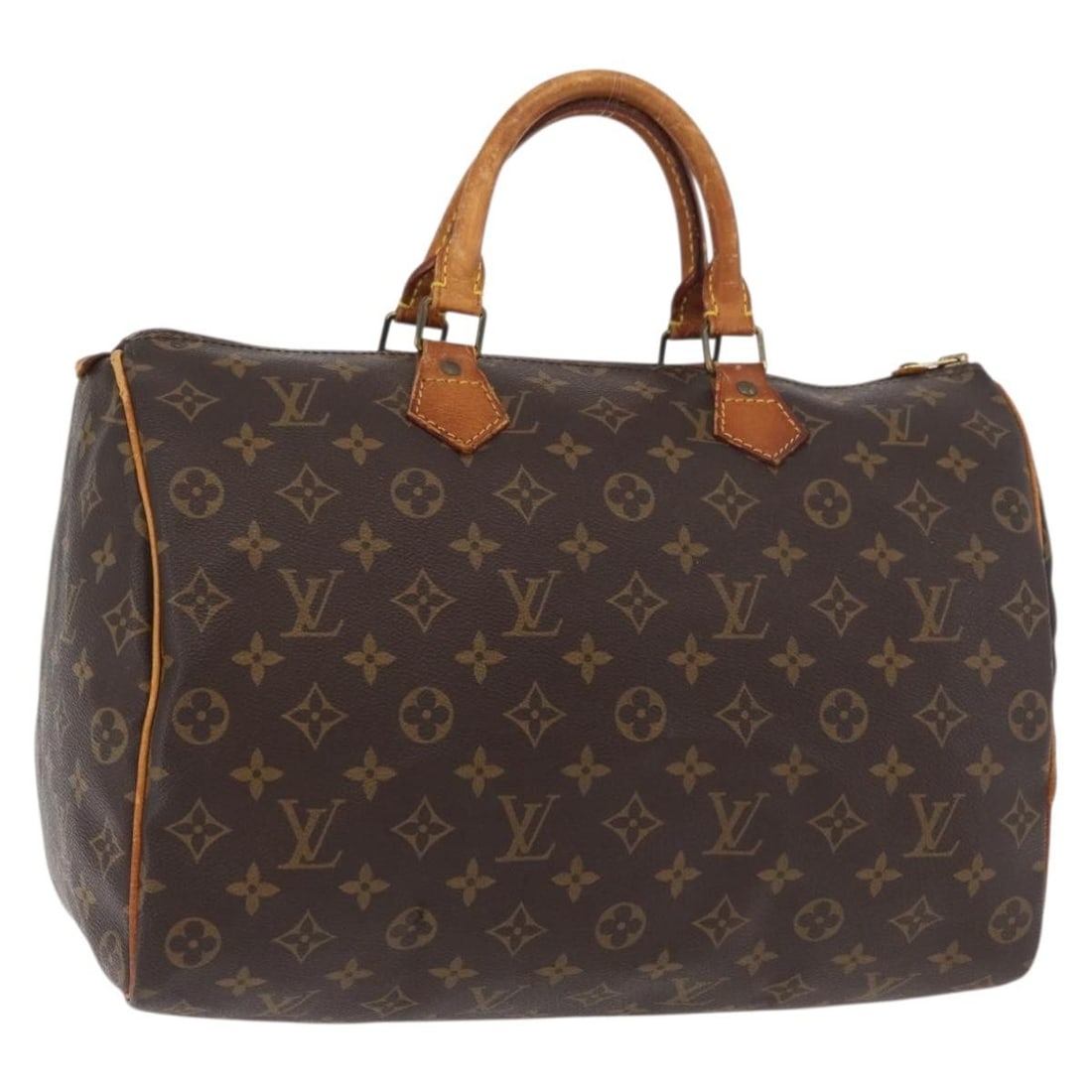 Louis Vuitton Speedy 35 Monogram Canvas Handbag M41524: Louis Vuitton Speedy 35 Monogram Canvas Handbag M41524 This Louis Vuitton Monogram Speedy 35 handbag is crafted from the brand's signature Monogram Canvas and features a classic silhouette. The bag is