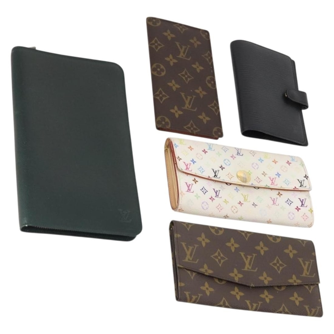 Louis Vuitton Epi Multicolor Wallet Set of 5 Monogram Black White (1 of 18)