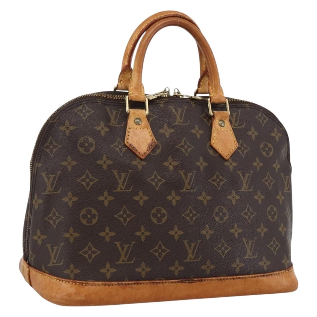 Louis Vuitton Alma Monogram Canvas Handbag M51130 France: Louis Vuitton Alma Monogram Canvas Handbag M51130 France Louis Vuitton Alma hand bag in Monogram Canvas with Monogram exterior color, made in France. This women's bag is identified as product no. M511