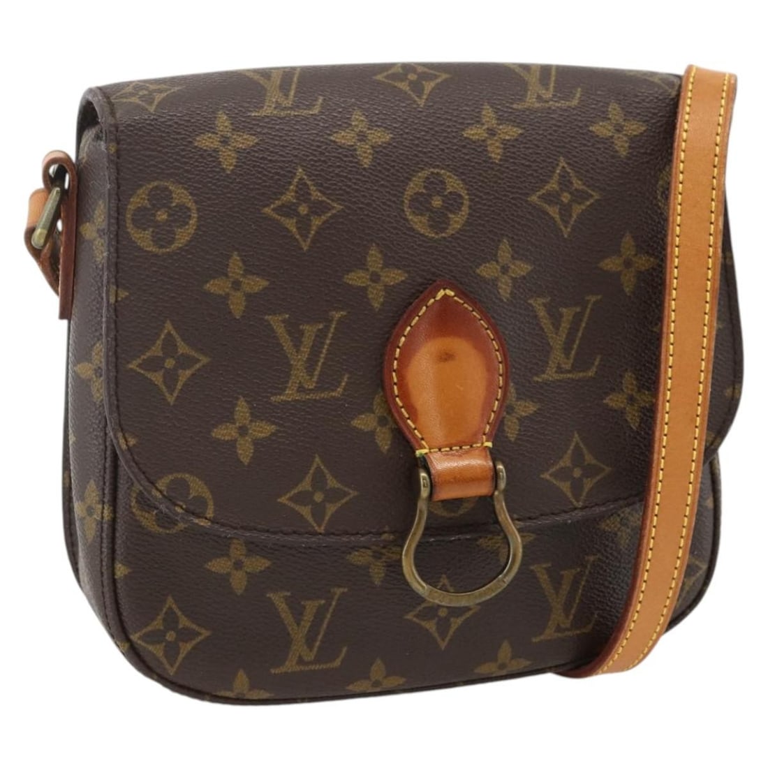 Louis Vuitton M51243 Saint Cloud MM Monogram Canvas Shoulder Bag: Louis Vuitton M51243 Saint Cloud MM Monogram Canvas Shoulder Bag A Louis Vuitton Monogram Saint Cloud MM shoulder bag in Monogram Canvas, made in Germany. The bag measures approximately W19 x H16 x D5
