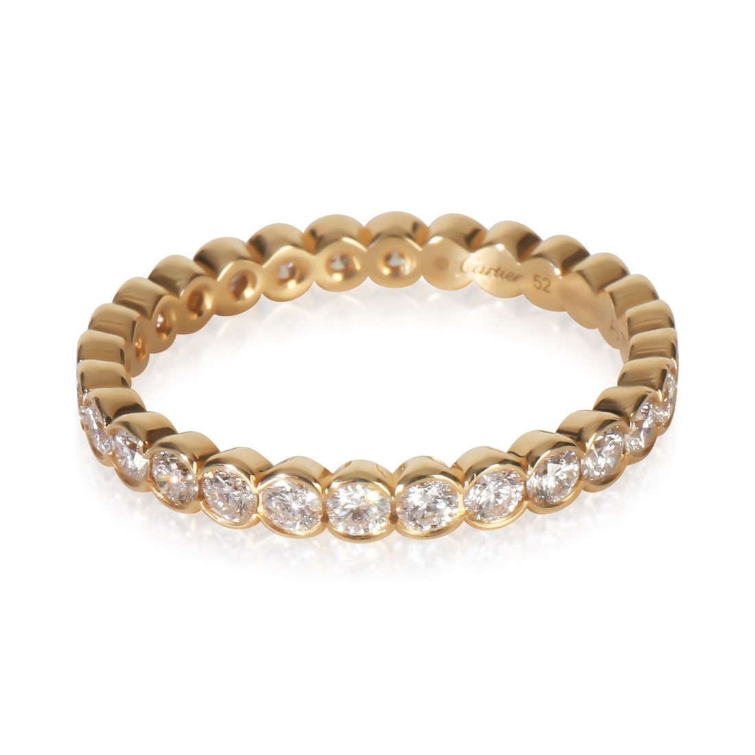 Broderie de Cartier 18k Yellow Gold Diamond Women's Band Ring Size 6 (1 of 5)