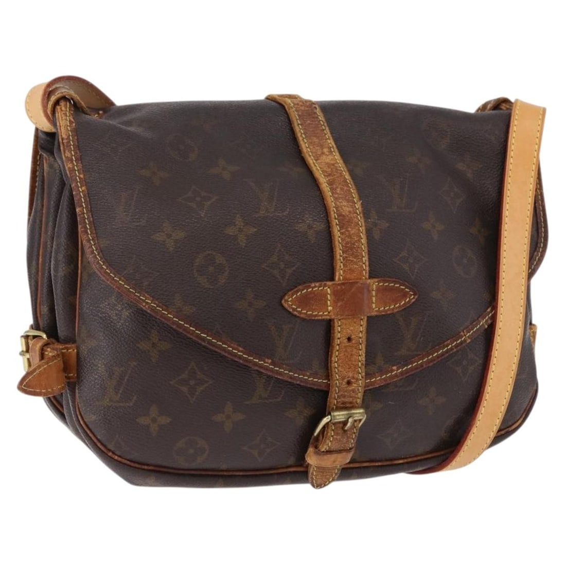 Louis Vuitton Saumur 30 Monogram Canvas Shoulder Bag M42256: Louis Vuitton Saumur 30 Monogram Canvas Shoulder Bag M42256 Louis Vuitton Saumur 30 shoulder bag in Monogram Canvas with Monogram color. This item is made in France and identified by product no. M4225