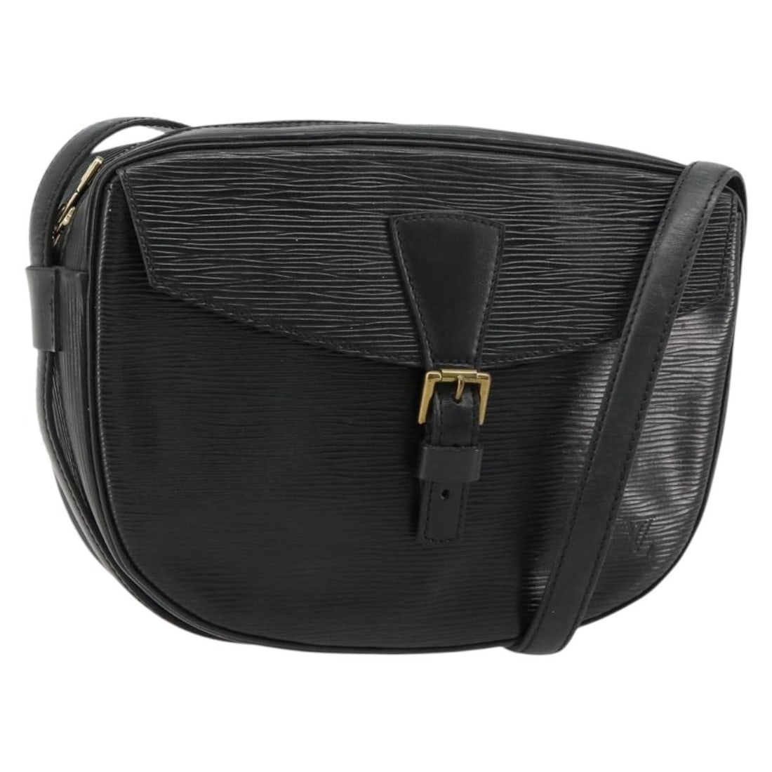 Louis Vuitton M52152 Jeune Fille MM Black Epi Leather Shoulder Bag: Louis Vuitton M52152 Jeune Fille MM Black Epi Leather Shoulder Bag A Louis Vuitton Epi Jeune Fille MM shoulder bag in black Epi leather. It features a shoulder strap with an approximate drop of 45 to 