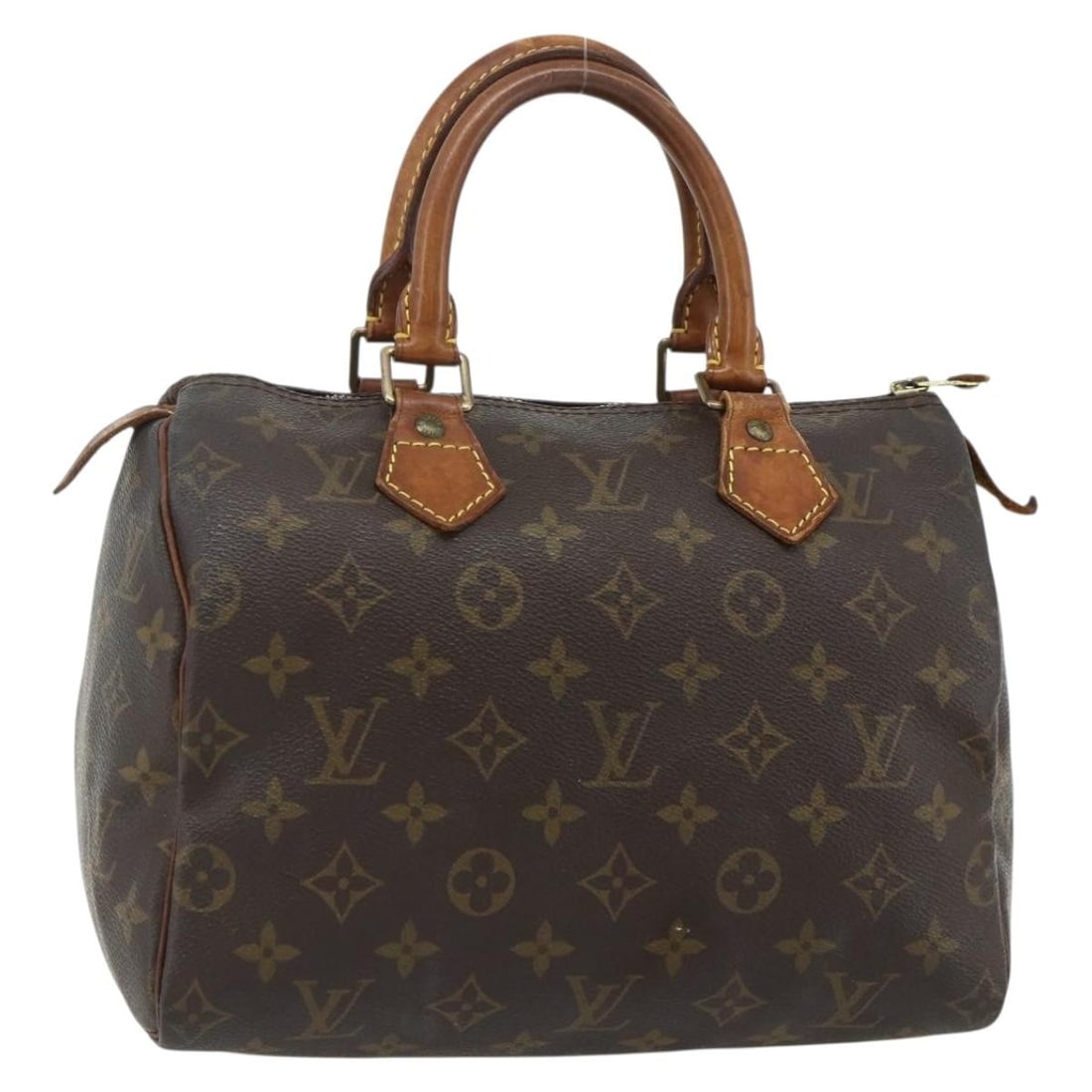 Louis Vuitton M41528 Speedy 25 Monogram Canvas Handbag: Louis Vuitton M41528 Speedy 25 Monogram Canvas Handbag Louis Vuitton Monogram Speedy 25 hand bag made in France from Monogram Canvas. It is a women's hand bag in the Monogram colorway, with approximat