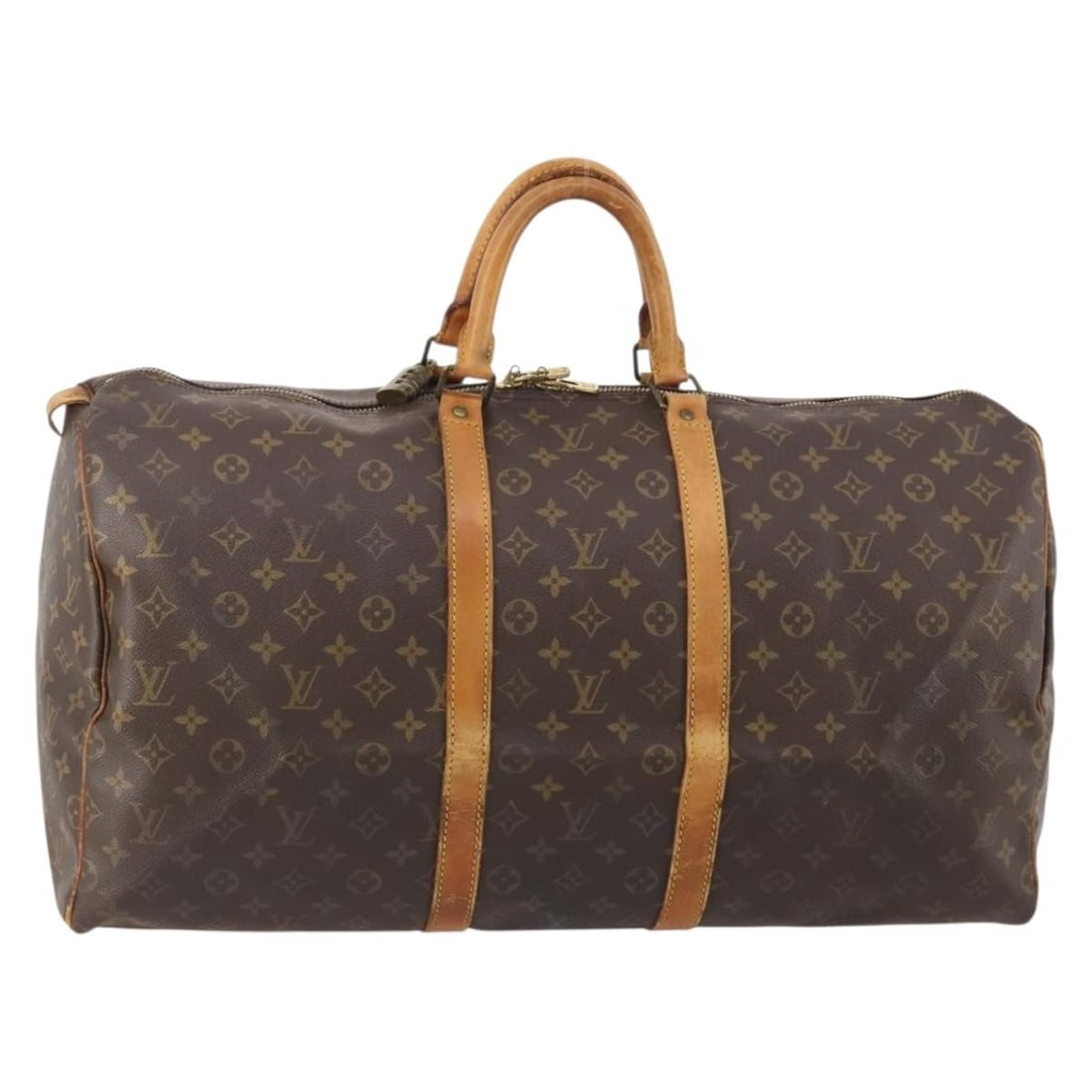 Louis Vuitton M41426 Keepall 50 Monogram Canvas Boston Bag: Louis Vuitton M41426 Keepall 50 Monogram Canvas Boston Bag Louis Vuitton Keepall 50 Boston Bag in Monogram Canvas, made in France. This women's travel bag features the classic Monogram exterior and me