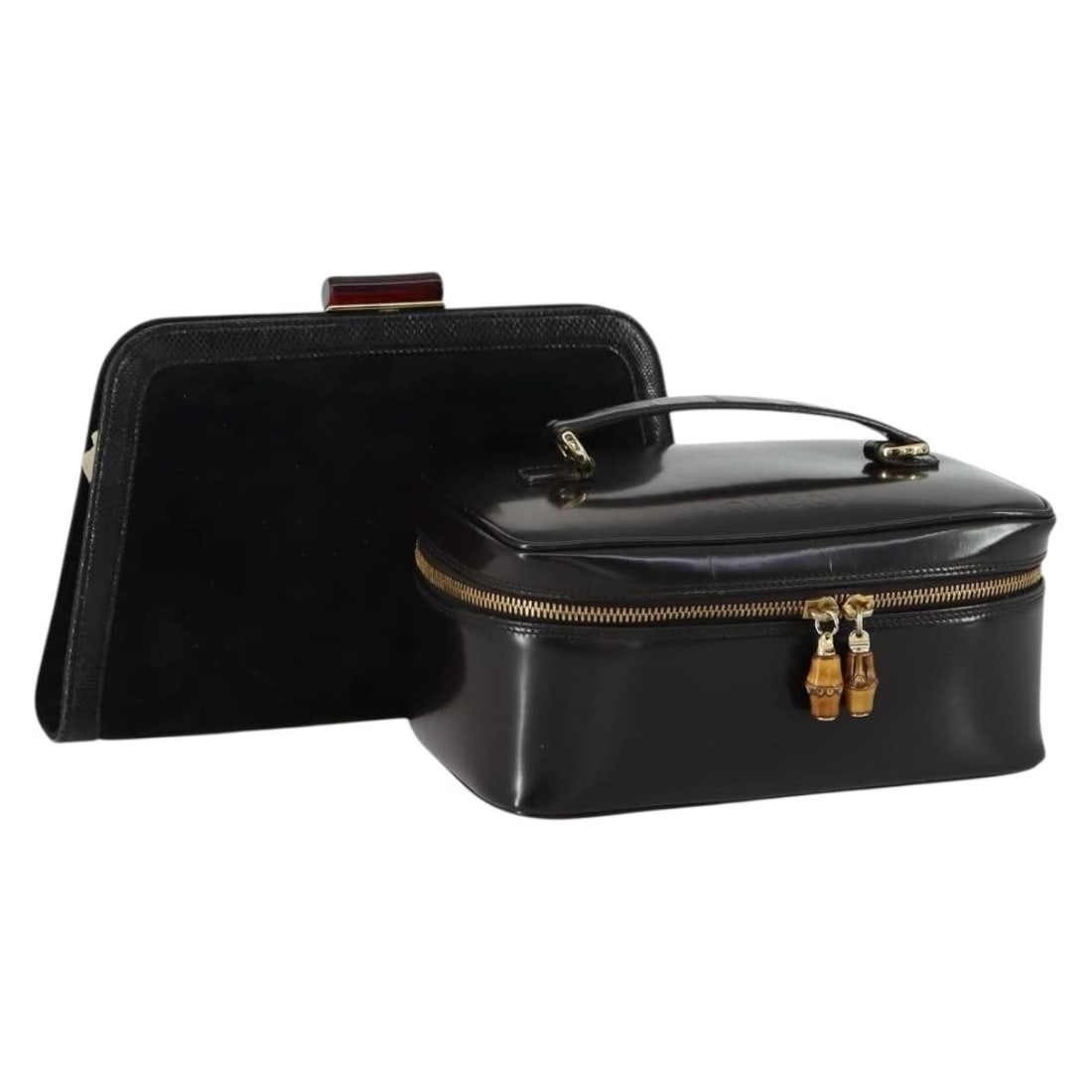 Salvatore Ferragamo suede handbag set black brown Italy: Salvatore Ferragamo suede handbag set black brown Italy This is a set of two Salvatore Ferragamo handbags crafted from suede leather in black and brown. Made in Italy, these handbags are designed for 