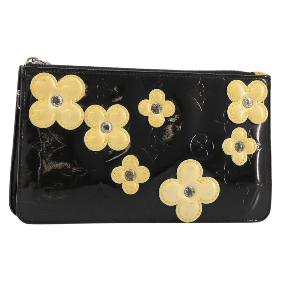 Louis Vuitton Monogram Vernis Black Accessory Pouch M92245: Louis Vuitton Monogram Vernis Black Accessory Pouch M92245 This is a Louis Vuitton Monogram Vernis Lexington accessory pouch crafted from black patent leather. The pouch features a compact design with