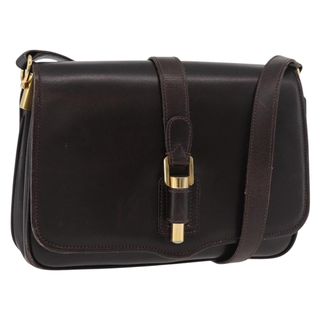 Gucci brown leather women shoulder bag Italy gold tone: Gucci brown leather women shoulder bag Italy gold tone This GUCCI shoulder bag is crafted from brown and gold leather, offering a classic and versatile accessory for women. Made in Italy, the bag feat