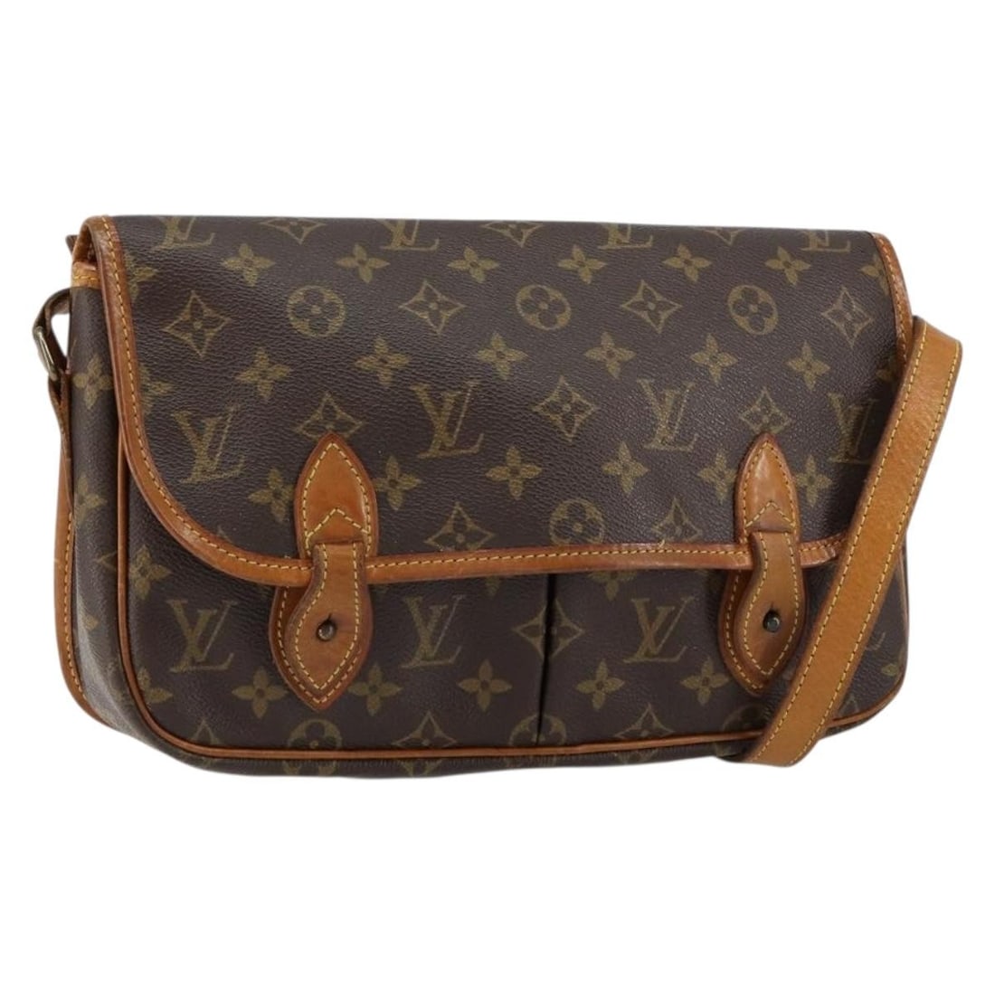 Louis Vuitton Gibeciere MM Monogram Canvas Shoulder Bag M42247: Louis Vuitton Gibeciere MM Monogram Canvas Shoulder Bag M42247 Louis Vuitton Monogram Gibeciere MM shoulder bag in Monogram Canvas, made in France. It features a shoulder bag style with an approximate