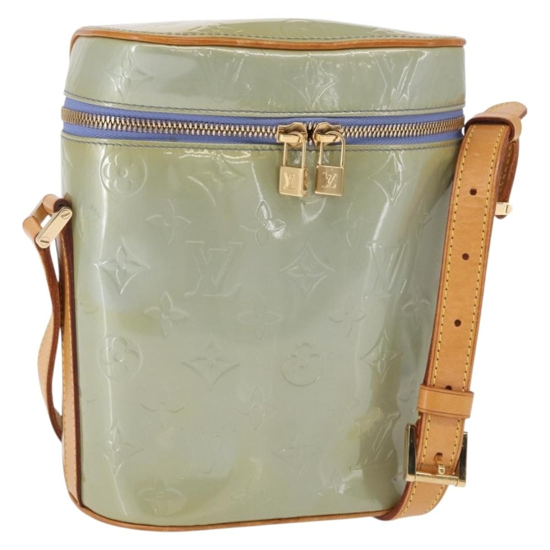 Louis Vuitton Sullivan Vertical Shoulder Bag Monogram Vernis Lavande M91258 (1 of 18)