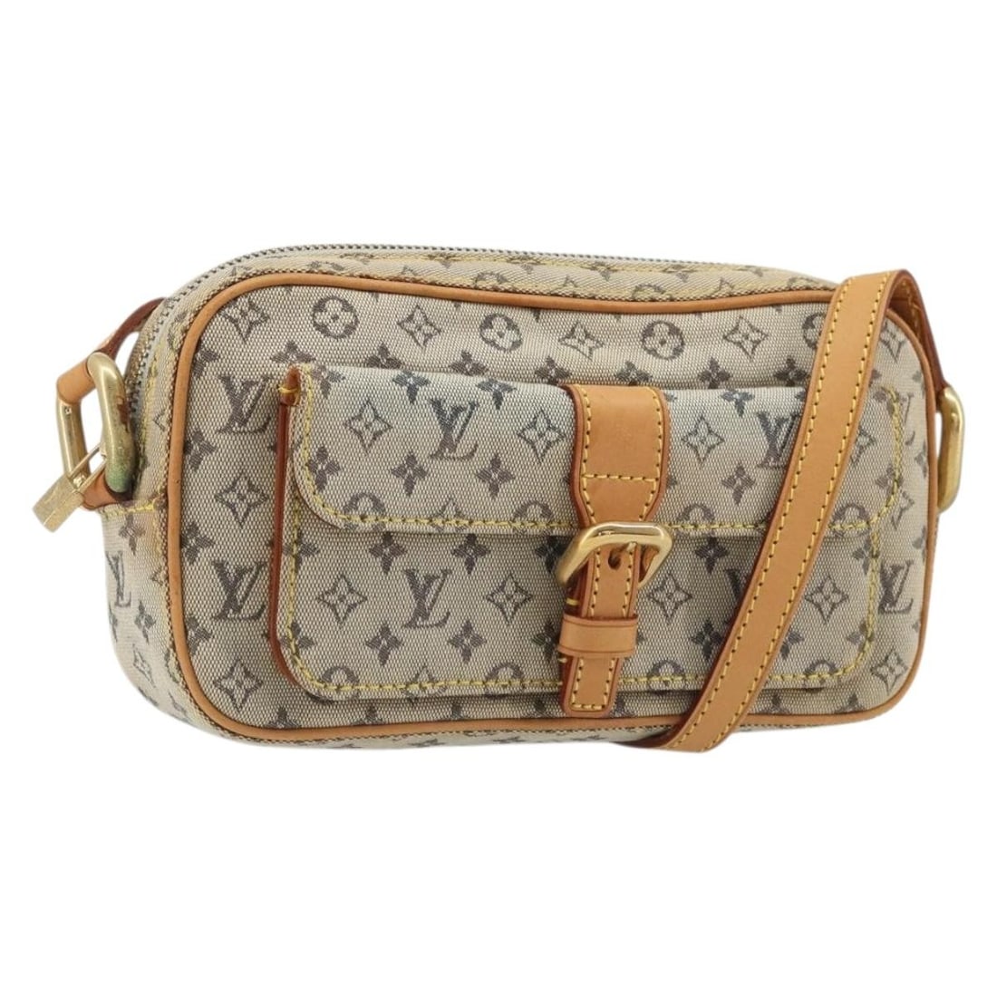 Louis Vuitton Juliet MM Blue Monogram Mini Canvas Shoulder Bag M92004: Louis Vuitton Juliet MM Blue Monogram Mini Canvas Shoulder Bag M92004 Louis Vuitton Monogram Mini Juliet MM shoulder bag in blue Monogram Mini Canvas, made in France. This bag measures approximately 2