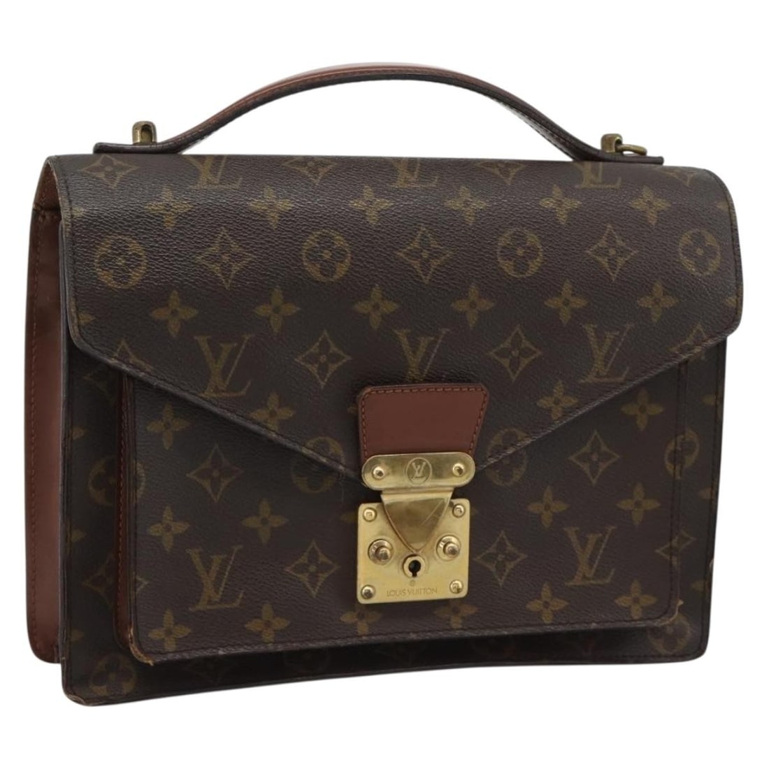 Louis Vuitton Monceau 28 Monogram Canvas Handbag M51185: Louis Vuitton Monceau 28 Monogram Canvas Handbag M51185 Louis Vuitton Monceau 28 handbag in Monogram Canvas, made in France. The bag is in Monogram color and comes in the size listed below. It does no