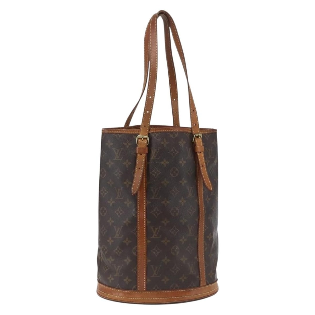 Louis Vuitton M42236 Monogram Canvas Bucket GM Shoulder Bag: Louis Vuitton M42236 Monogram Canvas Bucket GM Shoulder Bag Louis Vuitton Monogram Bucket GM shoulder bag in Monogram canvas, made in France. This women's bag features an adjustable shoulder strap and