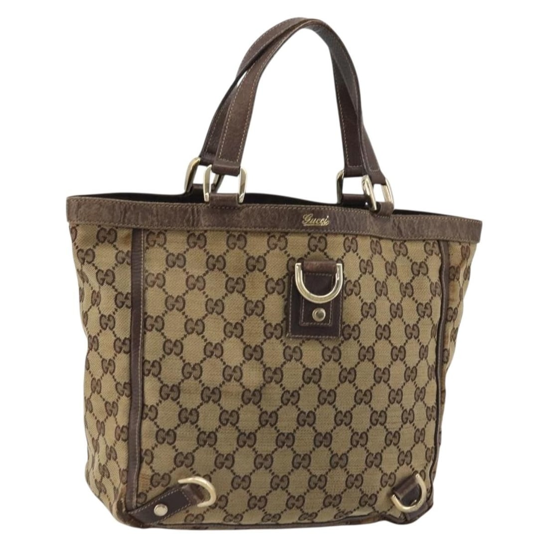 Gucci Abbey GG Canvas Beige Gold Handbag 130739: Gucci Abbey GG Canvas Beige Gold Handbag 130739 This GUCCI GG Canvas Abbey Hand Bag features a beige and gold color scheme with the iconic GG canvas material. Designed for women, the bag offers a prac