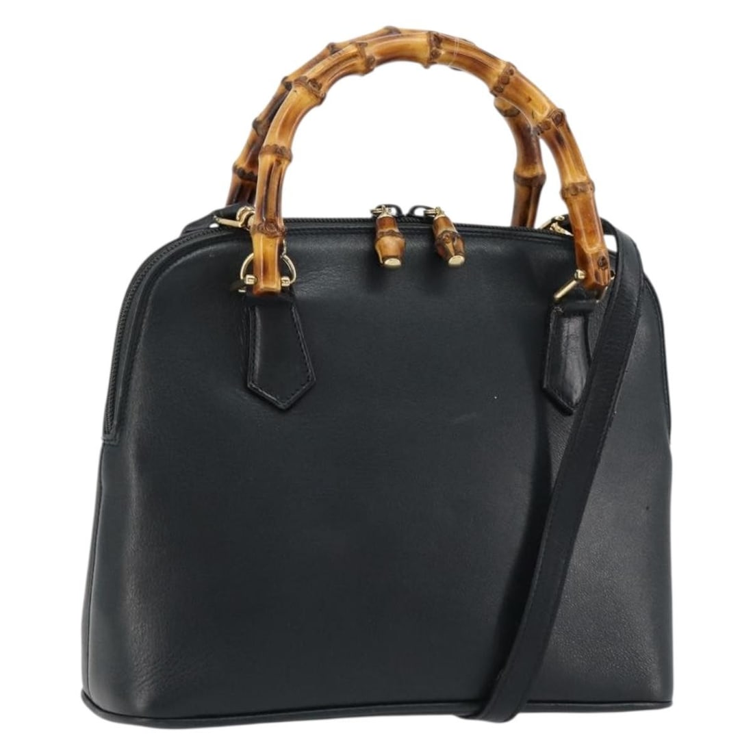 Gucci Bamboo Leather Green Gold Shoulder Bag 2way 000 1274 0290: Gucci Bamboo Leather Green Gold Shoulder Bag 2way 000 1274 0290 This GUCCI Bamboo Hand Bag is crafted from green and gold leather and offers versatile 2-way wear with both a handle and a detachable sh