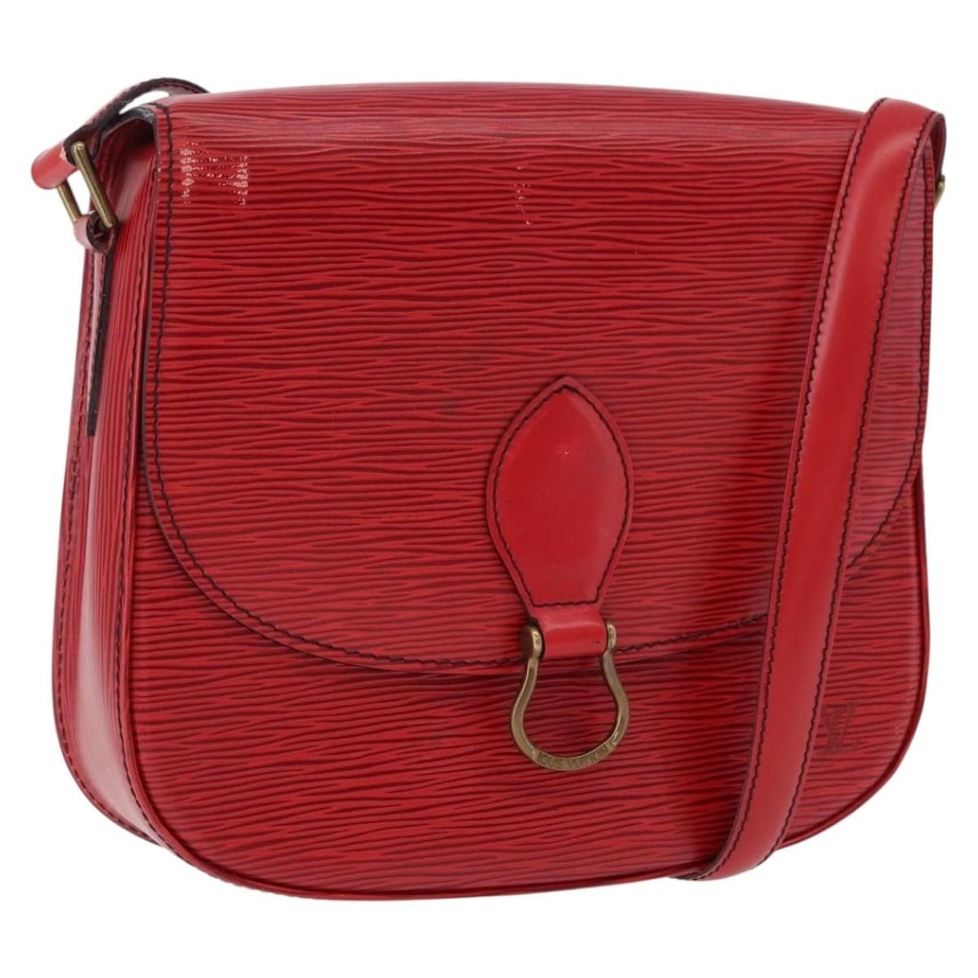 Louis Vuitton M52197 Saint Cloud GM Red Epi Leather Shoulder Bag: Louis Vuitton M52197 Saint Cloud GM Red Epi Leather Shoulder Bag Louis Vuitton Saint Cloud GM shoulder bag in red Epi leather, made in France. This women's bag measures approximately 24 cm W x 20 cm H