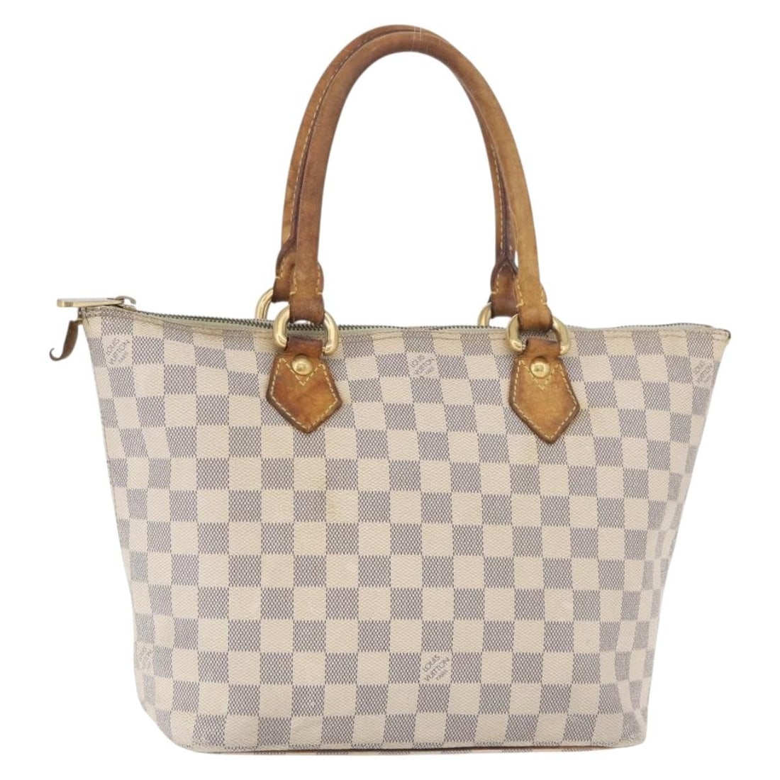 Louis Vuitton Saleya PM Womens Tote Damier Azur Canvas N51186: Louis Vuitton Saleya PM Womens Tote Damier Azur Canvas N51186 Louis Vuitton Damier Azur Saleya PM tote bag in Damier Azur canvas, made in France. This women's tote features the Damier Azur exterior an