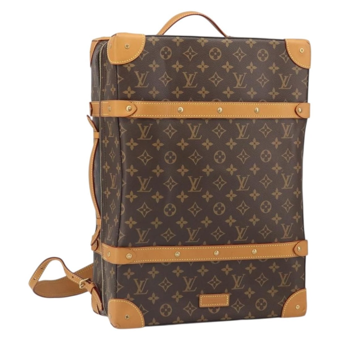 Louis Vuitton Soft Trunk MM Monogram Canvas Backpack M44749 with Dust Bag: Louis Vuitton Soft Trunk MM Monogram Canvas Backpack M44749 with Dust Bag This Louis Vuitton Monogram Soft Trunk Backpack MM is crafted from signature monogram canvas and features an 18.1-inch height,
