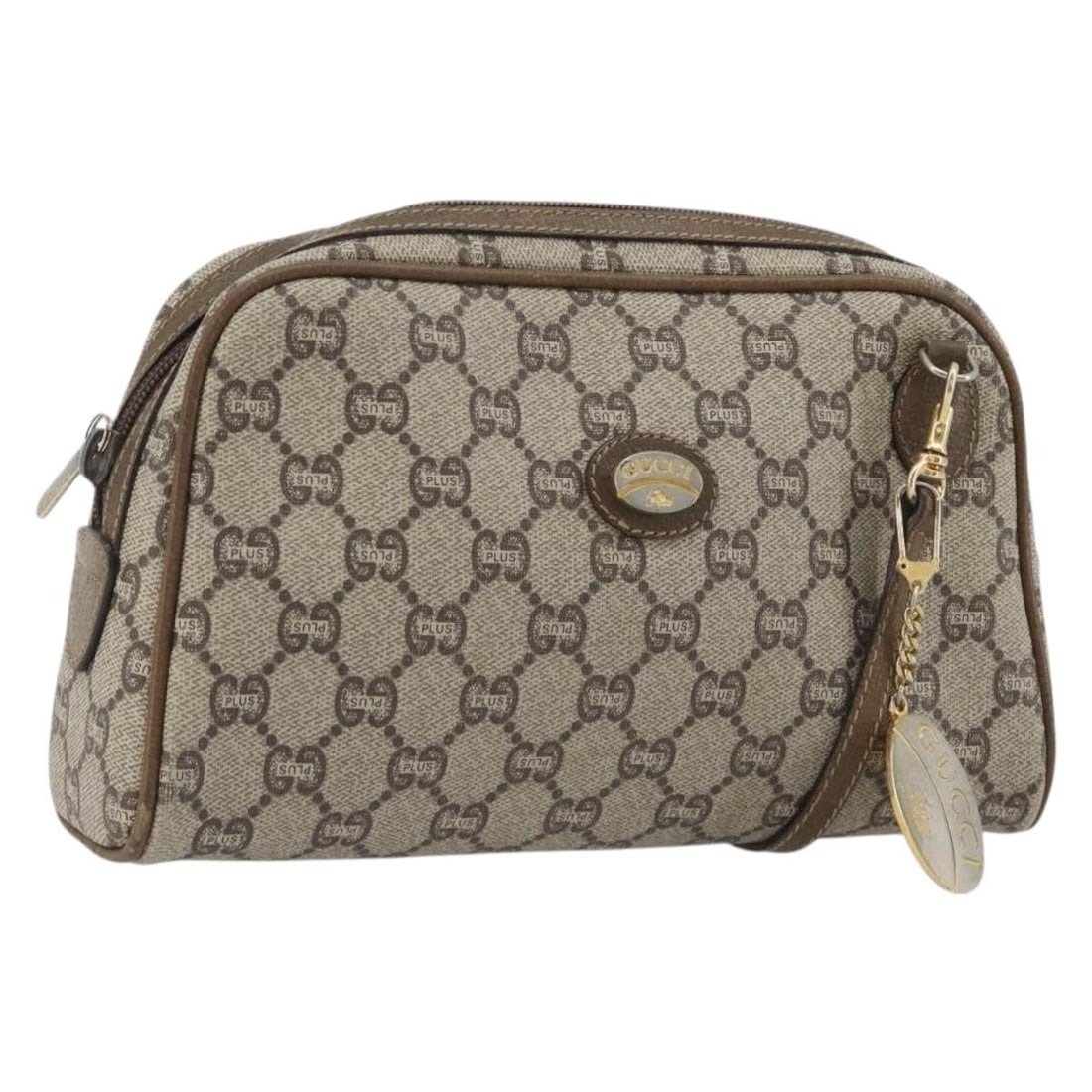 GUCCI GG Plus Supreme PVC Leather Shoulder Bag Beige Gold: GUCCI GG Plus Supreme PVC Leather Shoulder Bag Beige Gold Authentic Gucci GG Plus Supreme shoulder bag in beige and gold PVC leather with GG canvas. Made in Italy, this women's shoulder bag is being o