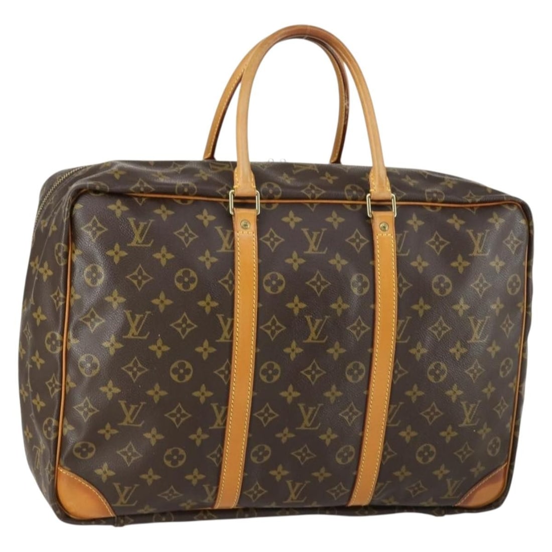 Louis Vuitton Sirius 45 Monogram Canvas Boston Bag M41408: Louis Vuitton Sirius 45 Monogram Canvas Boston Bag M41408 Louis Vuitton Sirius 45 Boston Bag in Monogram Canvas, made in France. This bag features the classic Monogram color and a Boston bag silhouett