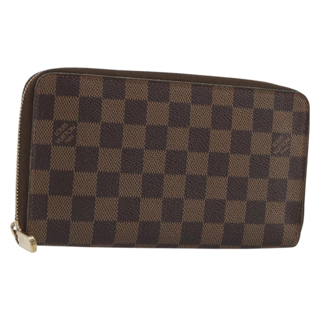 Louis Vuitton N60003 Zippy Organizer Long Wallet Damier Ebene Canvas: Louis Vuitton N60003 Zippy Organizer Long Wallet Damier Ebene Canvas Louis Vuitton Damier Ebene Zippy Organizer long wallet in Damier Ebene canvas, made in France. This women's long wallet features th