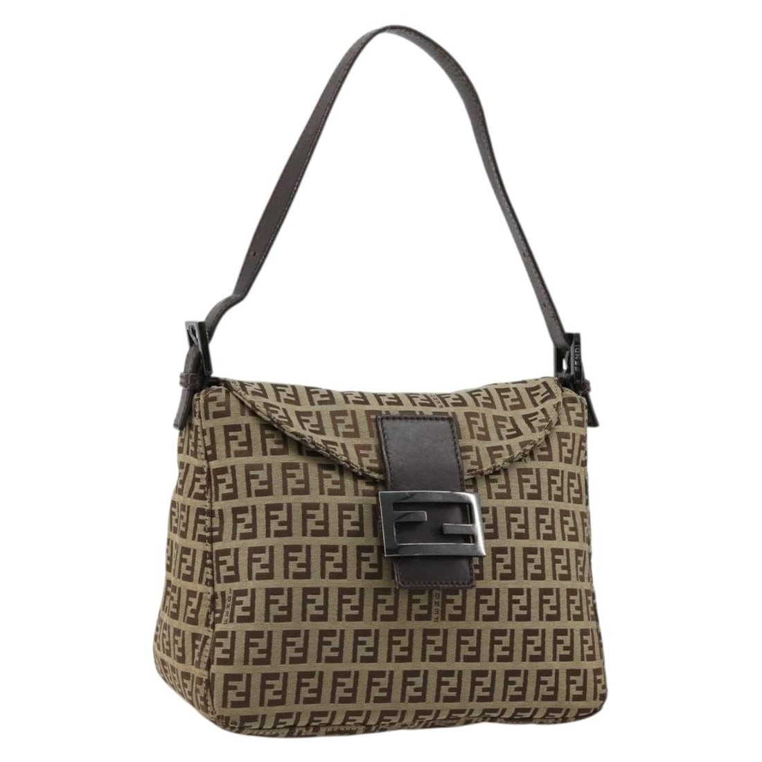 Fendi Mamma Baguette Zucchino Canvas Shoulder Bag Beige Silver: Fendi Mamma Baguette Zucchino Canvas Shoulder Bag Beige Silver Fendi Zucchino Canvas Mamma Baguette shoulder bag in beige and silver, made in Italy. It is crafted from Zucchino canvas and comes with t