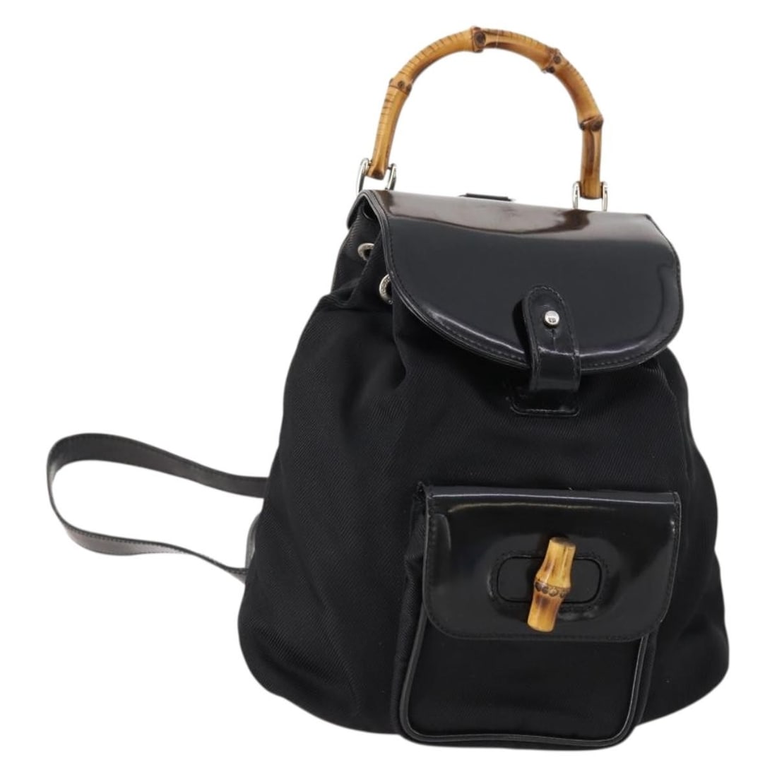 Gucci Bamboo patent leather women backpack Italy 003 2058 0030 (1 of 18)