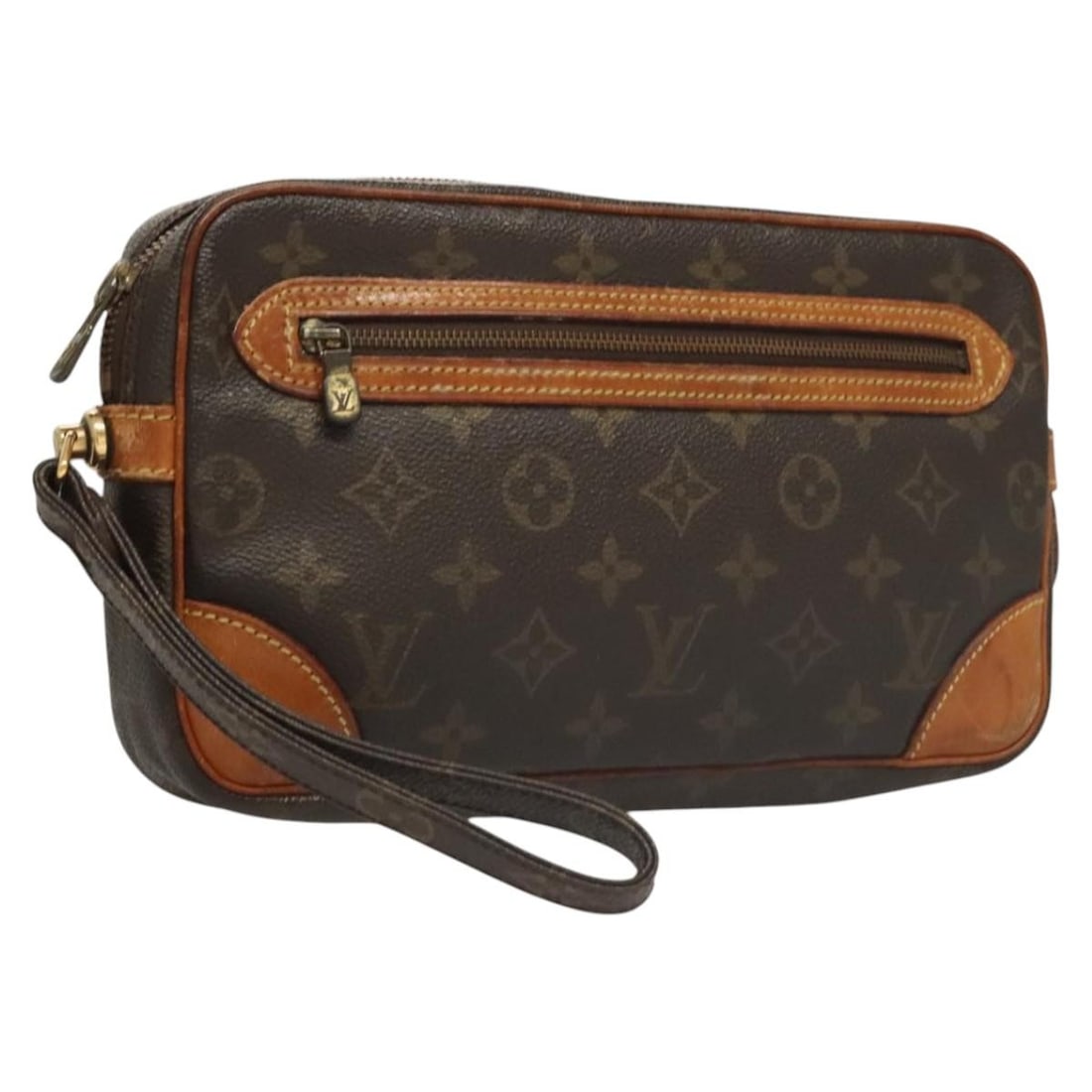 Louis Vuitton Marly Dragonne GM Monogram Canvas Women's Clutch M51825: Louis Vuitton Marly Dragonne GM Monogram Canvas Women's Clutch M51825 This is a Louis Vuitton Monogram Marly Dragonne GM clutch bag crafted from monogram canvas. The bag features an exterior in the ic