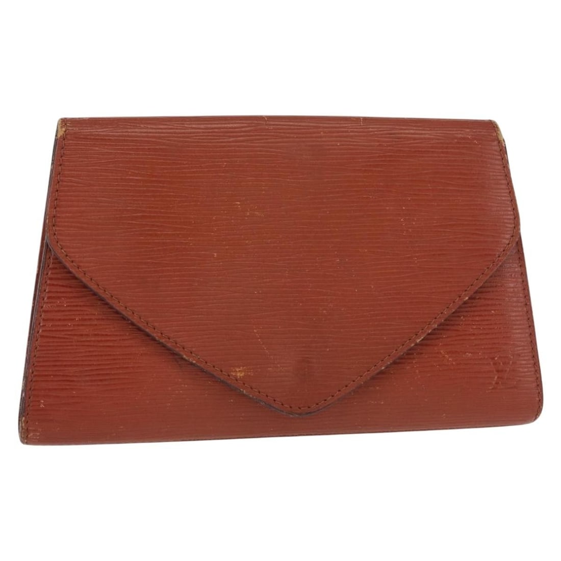 LOUIS VUITTON Epi Art Deco Clutch Bag Brown M52633 Auth France: LOUIS VUITTON Epi Art Deco Clutch Bag Brown M52633 Auth France This authentic Louis Vuitton Epi Art Deco Clutch Bag showcases a timeless design crafted from durable Epi leather in a rich brown color. 