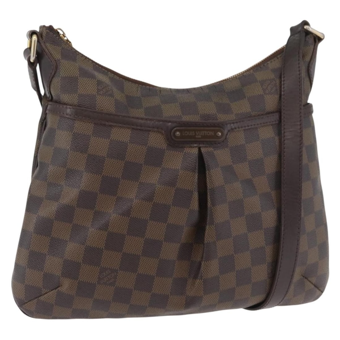 Louis Vuitton Bloomsbury PM Damier Ebene canvas shoulder bag: Louis Vuitton Bloomsbury PM Damier Ebene canvas shoulder bag This Louis Vuitton Damier Ebene Bloomsbury PM is a women's shoulder bag crafted from Damier Ebene canvas. The bag features a structured sil