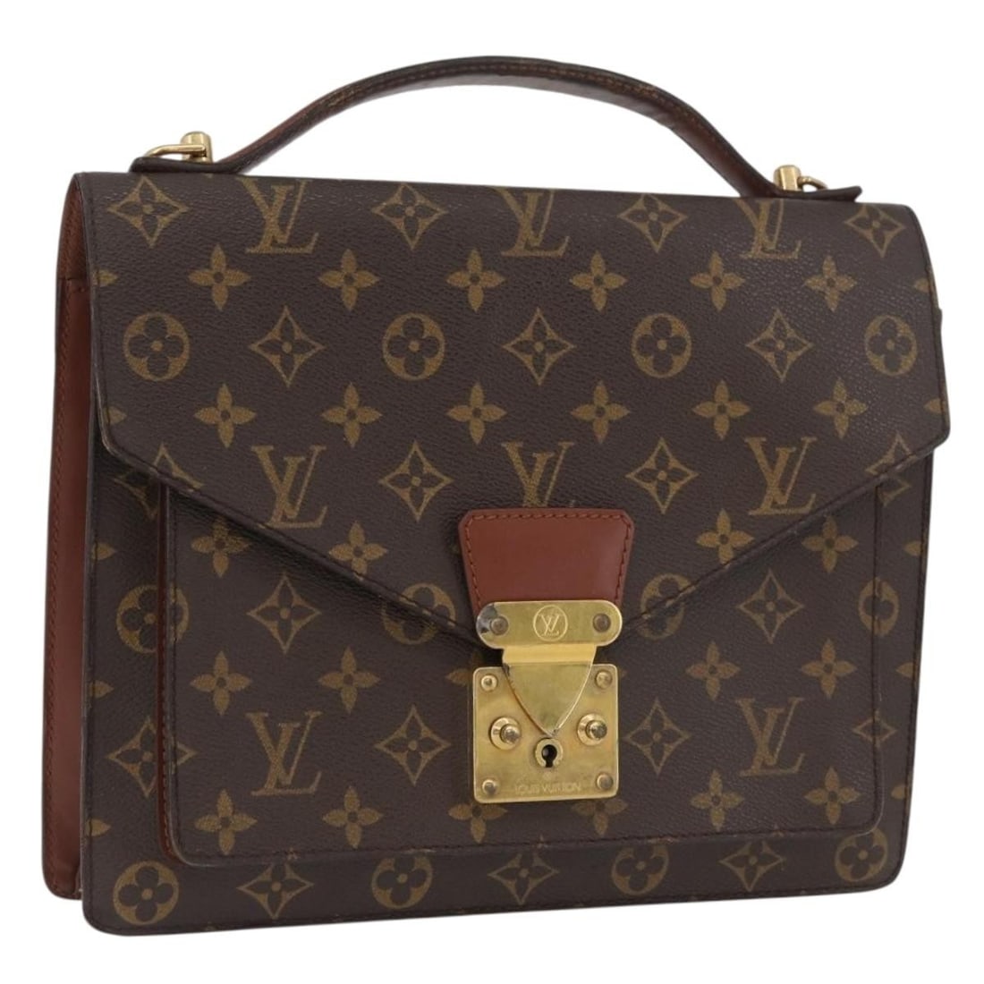 Louis Vuitton Monceau 28 Monogram Canvas Handbag M51185: Louis Vuitton Monceau 28 Monogram Canvas Handbag M51185 This Louis Vuitton Monogram Monceau 28 is a 2-way handbag crafted from signature monogram canvas. Designed for women, it features a structured s