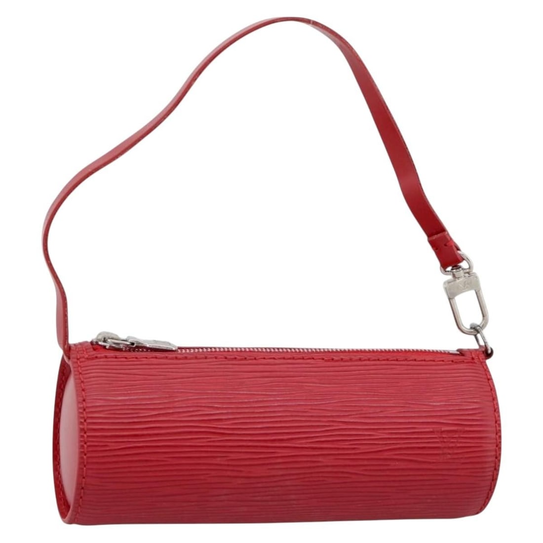 Louis Vuitton Soufflot red Epi leather accessory pouch: Louis Vuitton Soufflot red Epi leather accessory pouch Louis Vuitton Epi Soufflot Accessory Pouch in red Epi leather, made in France. This women's pouch measures approximately 15 cm wide, 6 cm high, a