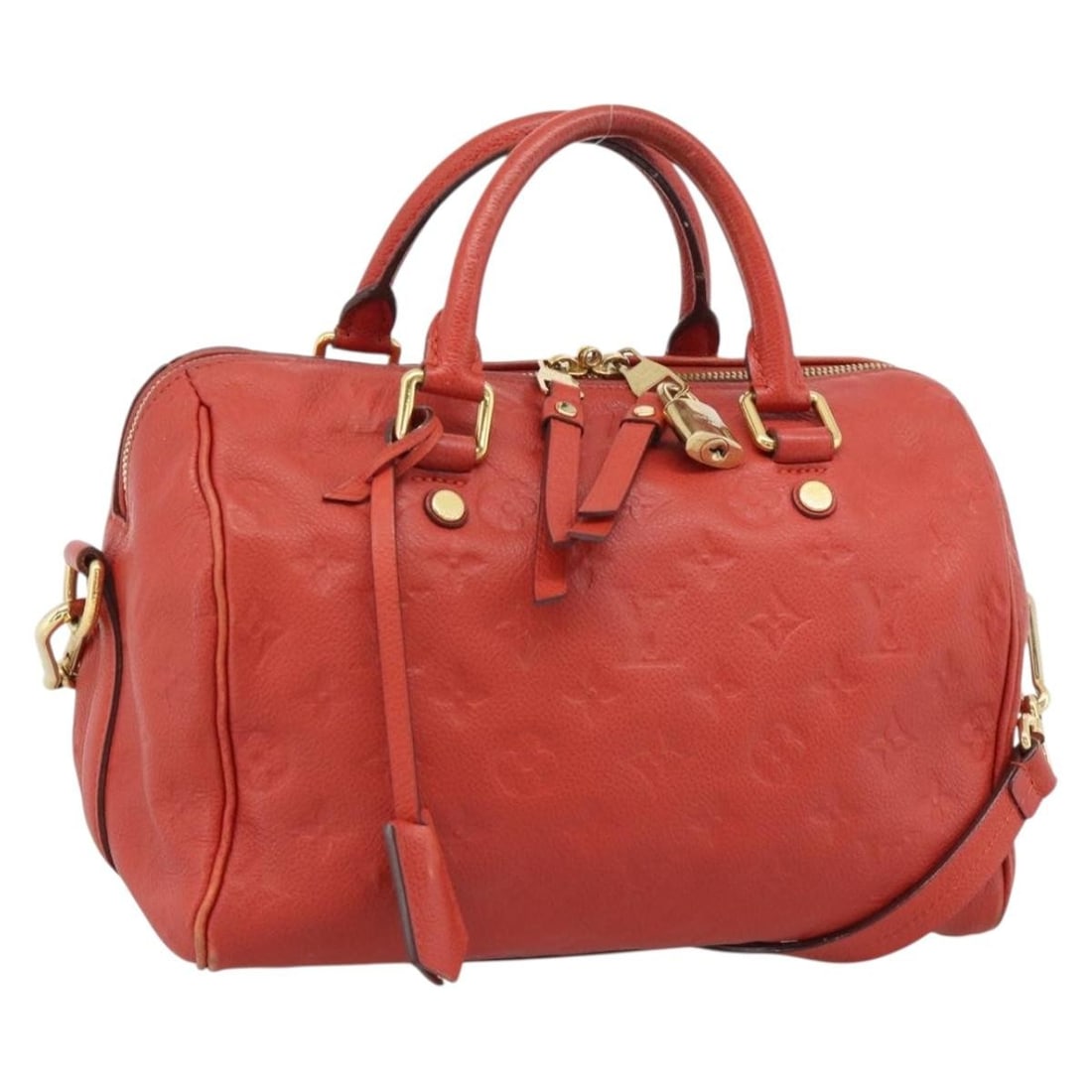 Louis Vuitton Speedy Bandouliere 25 M40758 Orian Monogram Empreinte Bag: Louis Vuitton Speedy Bandouliere 25 M40758 Orian Monogram Empreinte Bag Louis Vuitton Monogram Empreinte Speedy Bandouliere 25 handbag in Orian color, made from Monogram Empreinte leather. This style 