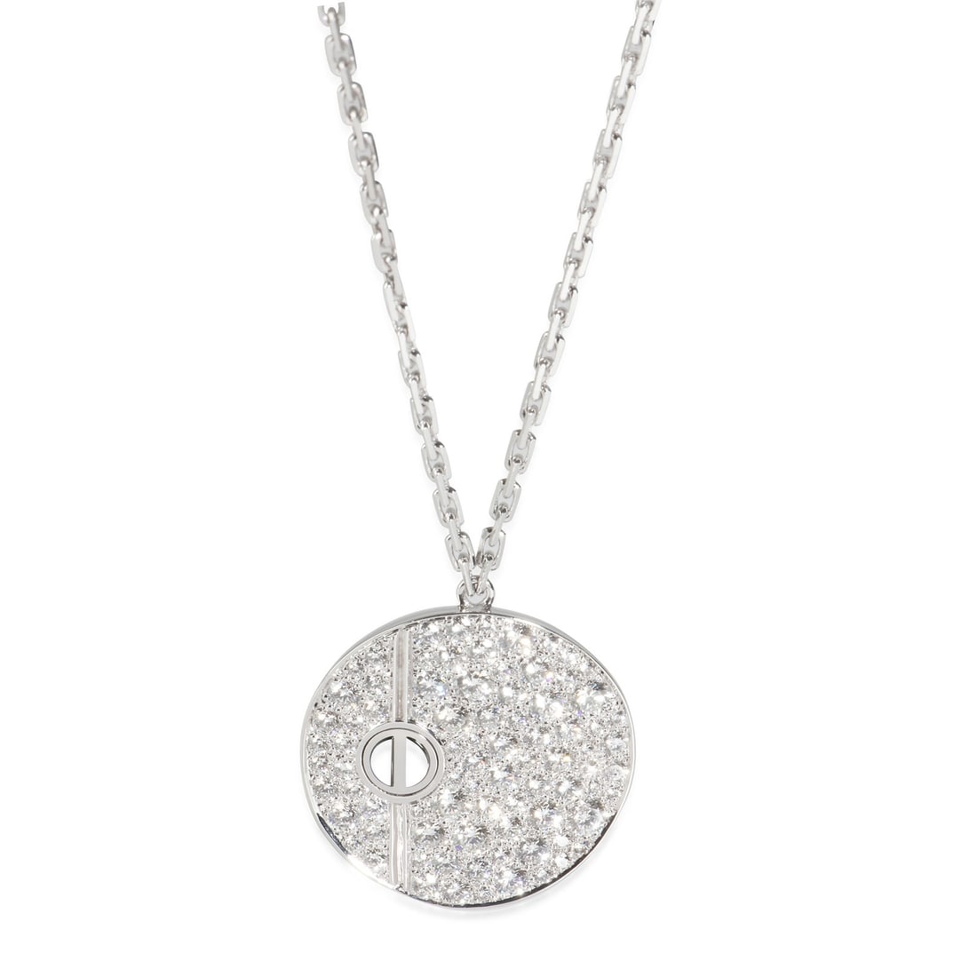 Cartier 18k White Gold Love Pendant with 1.50ct Diamond Certificate (1 of 4)