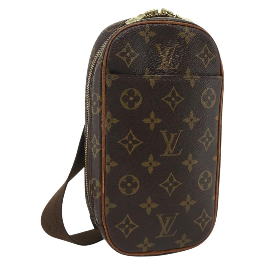 Louis Vuitton Pochette Gange Monogram Canvas Shoulder Bag M51870: Louis Vuitton Pochette Gange Monogram Canvas Shoulder Bag M51870 Louis Vuitton Monogram Pochette Gange shoulder bag in Monogram Canvas, made in Spain. The bag is identified by product number M51870 an