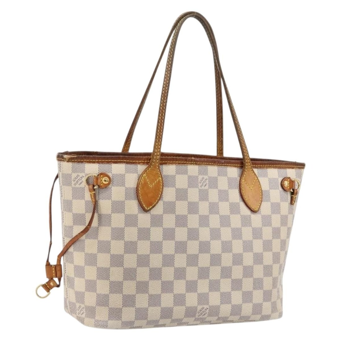Louis Vuitton Damier Azur Neverfull PM N41362 tote bag: Louis Vuitton Damier Azur Neverfull PM N41362 tote bag This Louis Vuitton Neverfull PM Tote Bag features the signature Damier Azur canvas and is designed for women. The bag is made in France and showc
