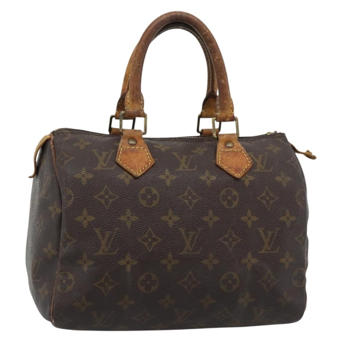 Louis Vuitton M41528 Speedy 25 Monogram Canvas Handbag France: Louis Vuitton M41528 Speedy 25 Monogram Canvas Handbag France Louis Vuitton Monogram Speedy 25 hand bag in Monogram Canvas, made in France. This women's hand bag measures approximately 25 cm W x 19 cm