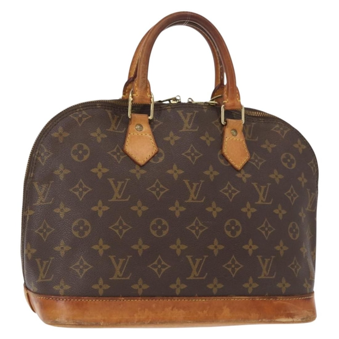 Louis Vuitton Alma M51130 Monogram Canvas Handbag France: Louis Vuitton Alma M51130 Monogram Canvas Handbag France Louis Vuitton Monogram Alma handbag in Monogram Canvas, made in France. The bag is identified by product no. M51130 and serial no. VI0966. It i